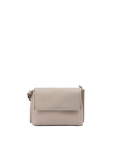 Giada Beige Grained Leather Crossbody Bag